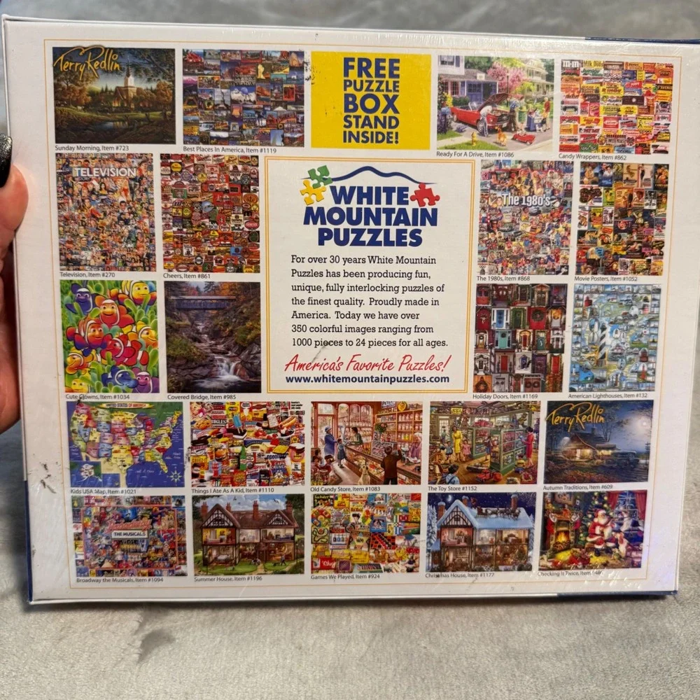 White Mountain‎ Candy Wrappers 1000 Piece Puzzle Sealed